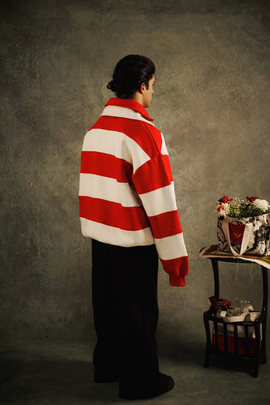 Redline Twin collar Sweatshirt