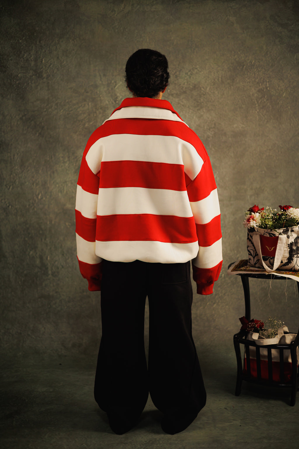 Redline Twin collar Sweatshirt