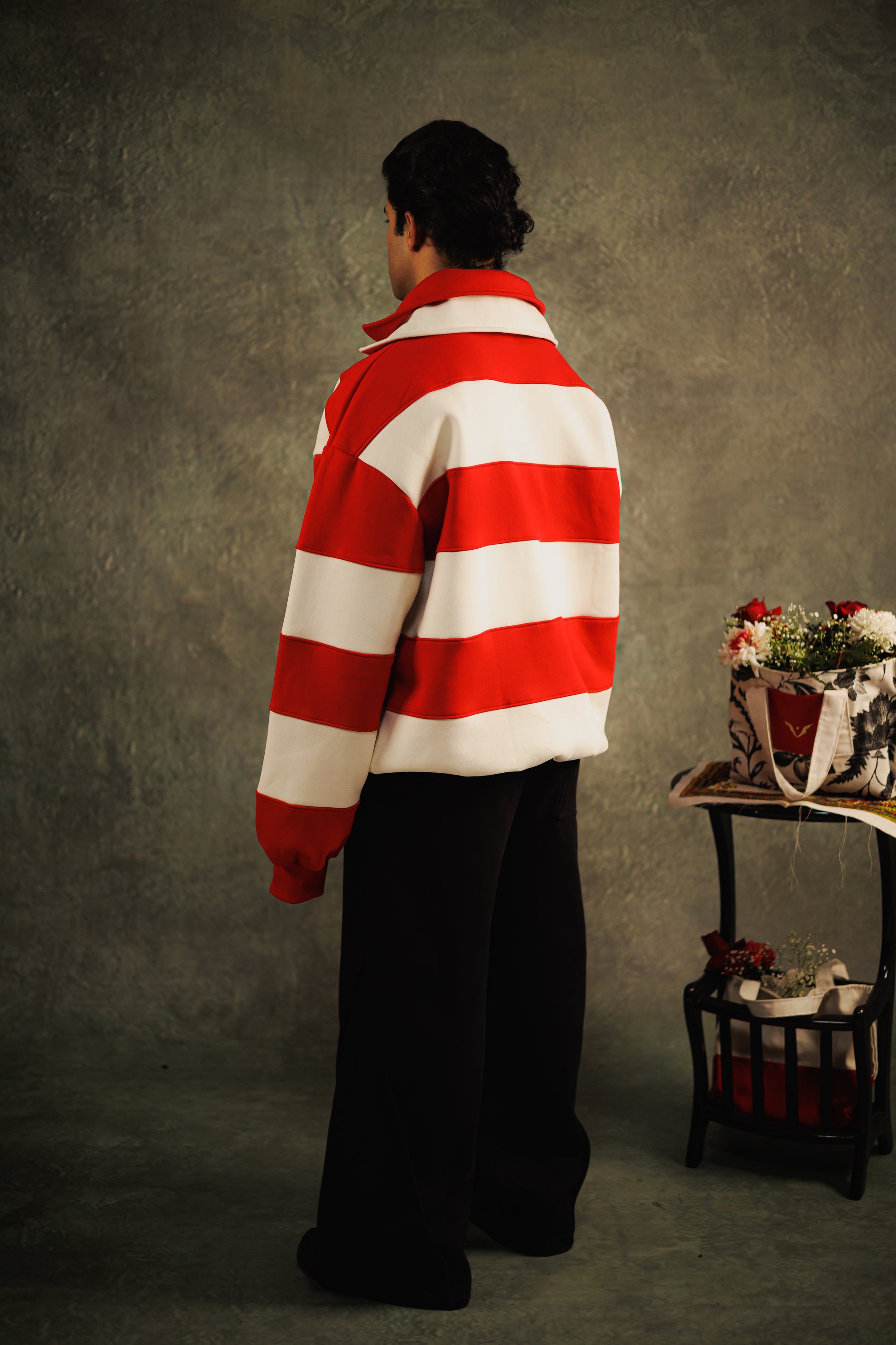 Redline Twin collar Sweatshirt