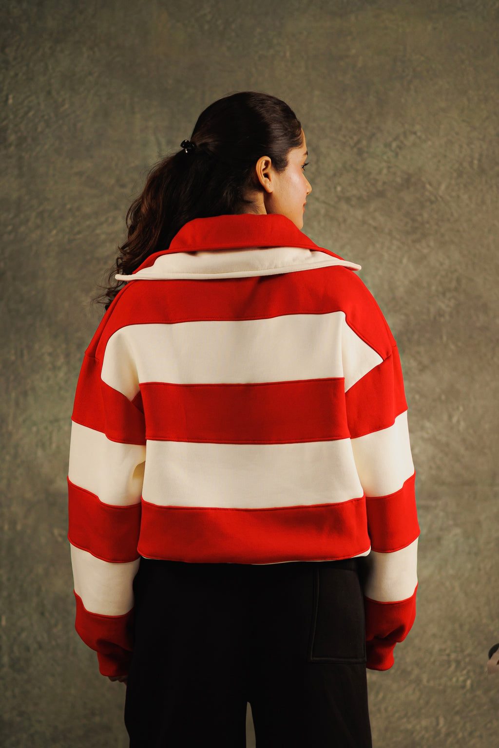 Redline Twin collar Sweatshirt