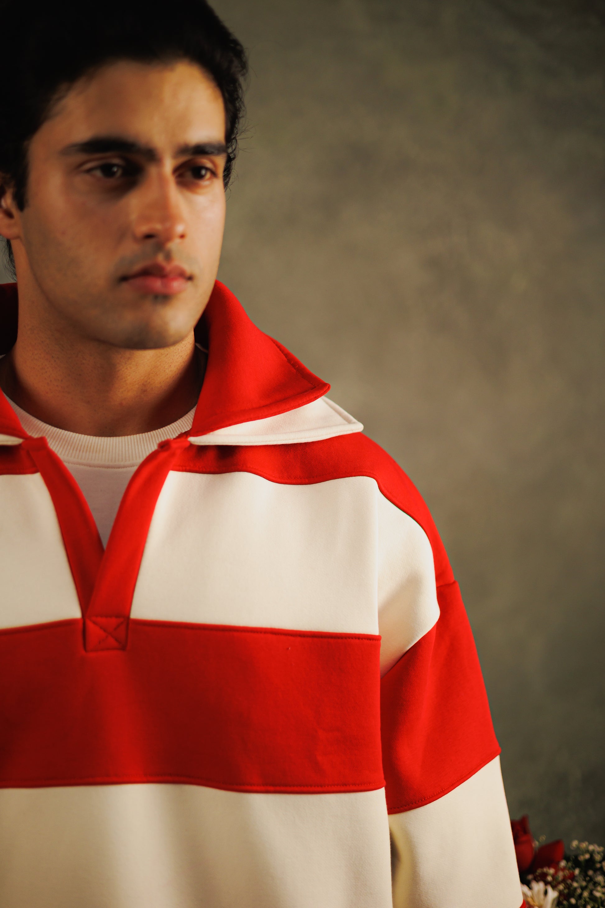 Redline Twin collar Sweatshirt