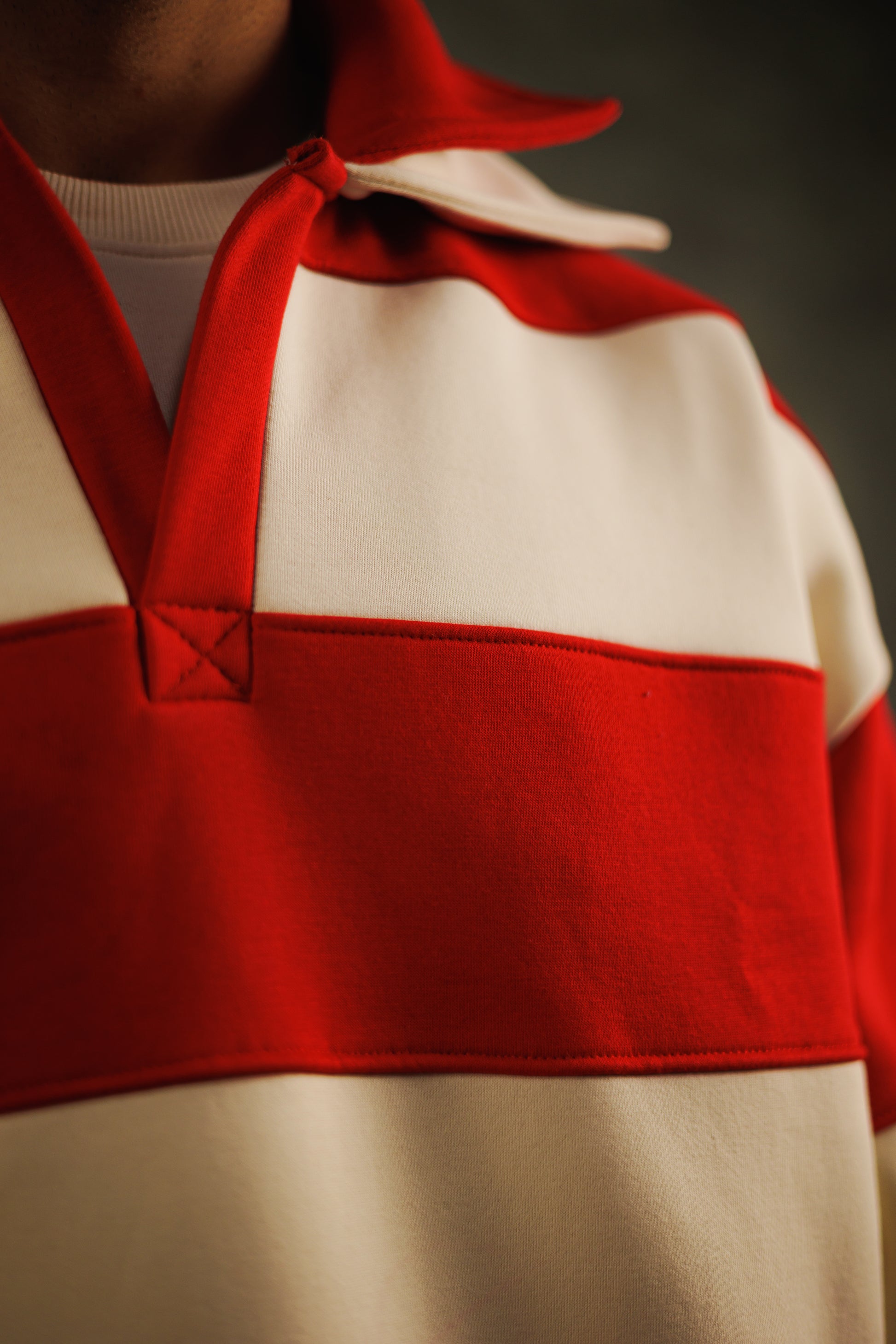 Redline Twin collar Sweatshirt